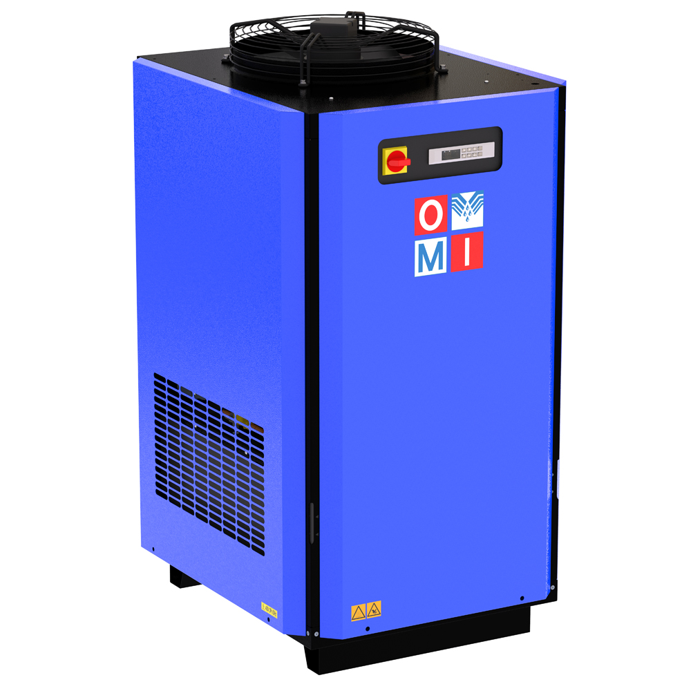 Refrigeration air dryers energy saving dryers product image 6 on white  background| compressed air treatment | OMI