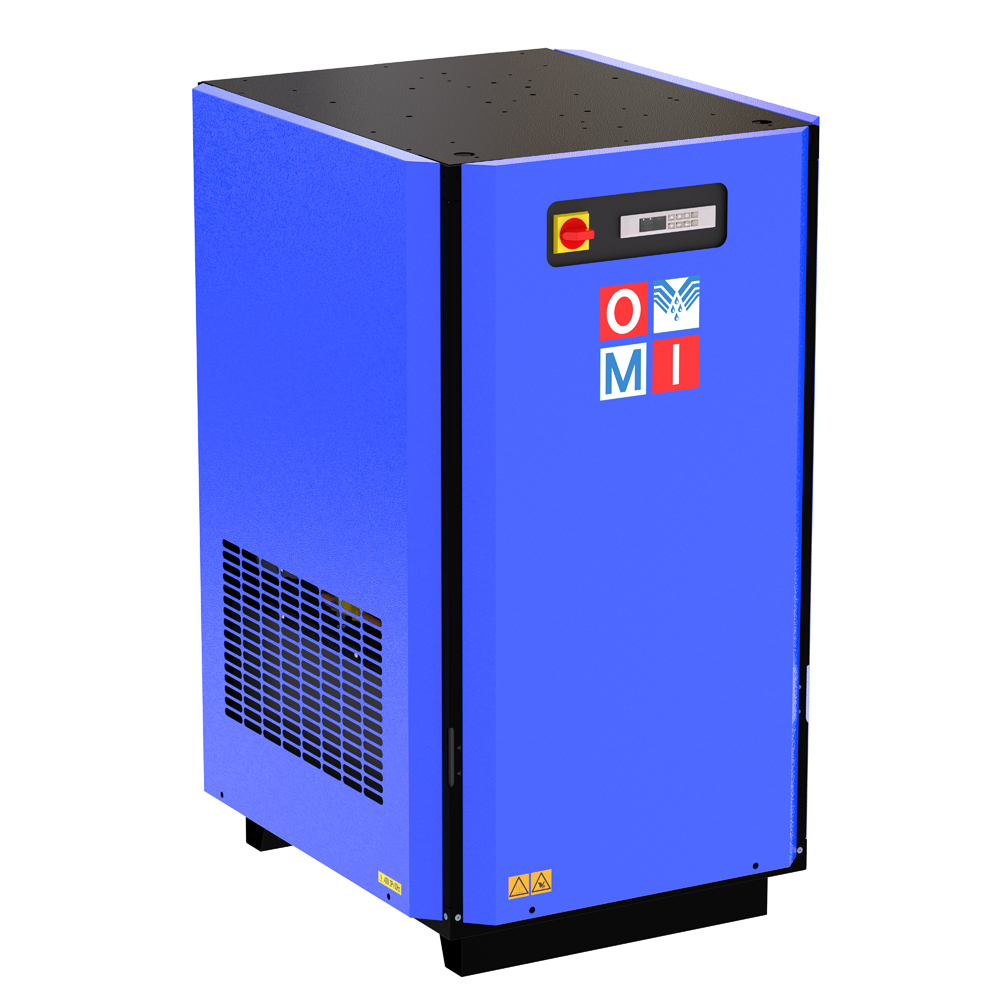 Refrigeration air dryers energy saving dryers product image 7 on white  background| compressed air treatment | OMI