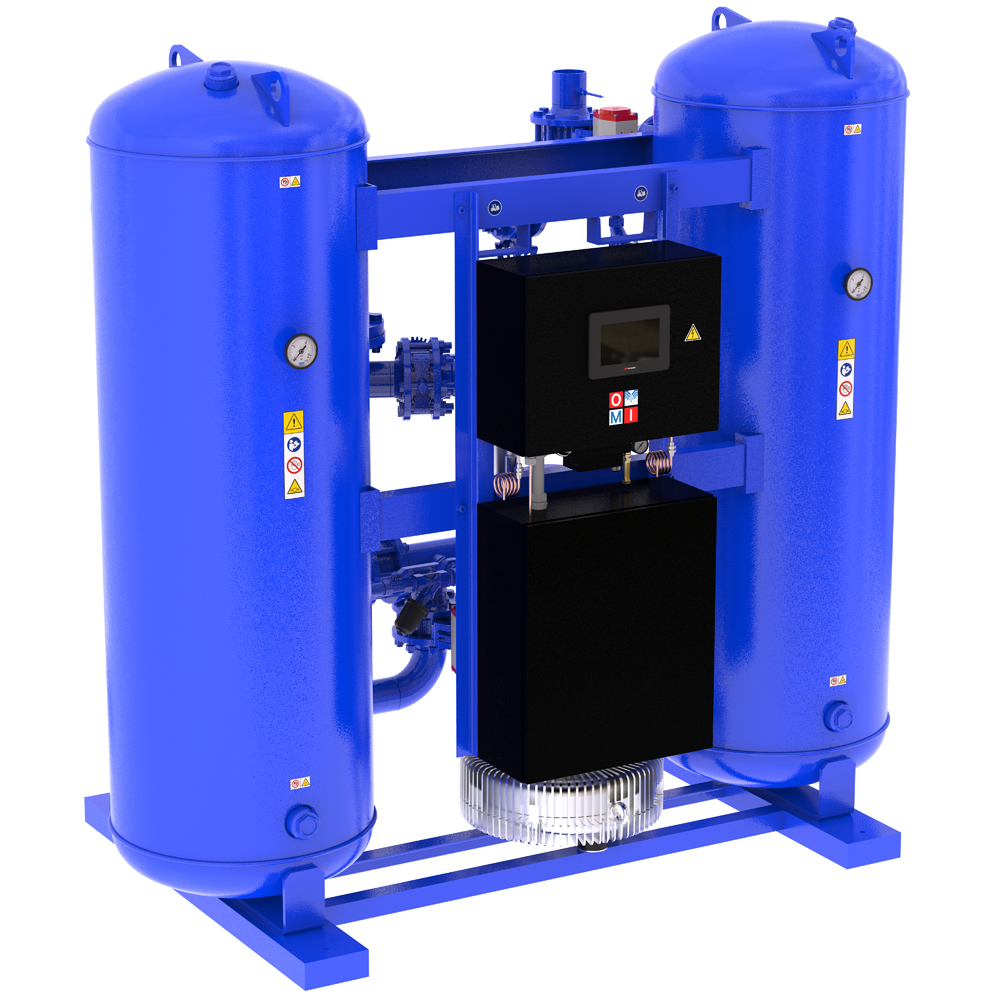 Adsorption air dryers hba series product image 1 on white  background| compressed air treatment | OMI